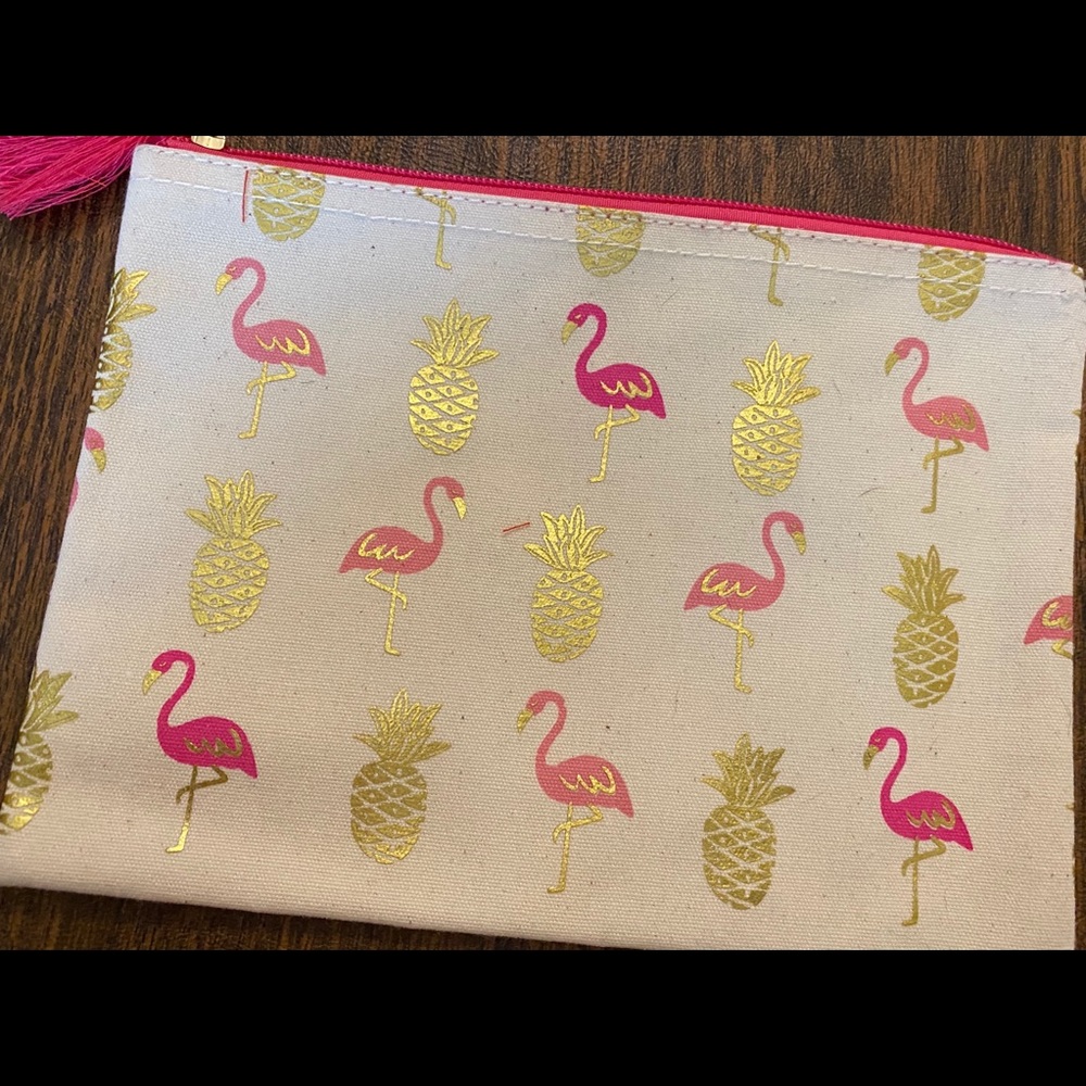 Flamingo & Pinapple Cosmetic Bag